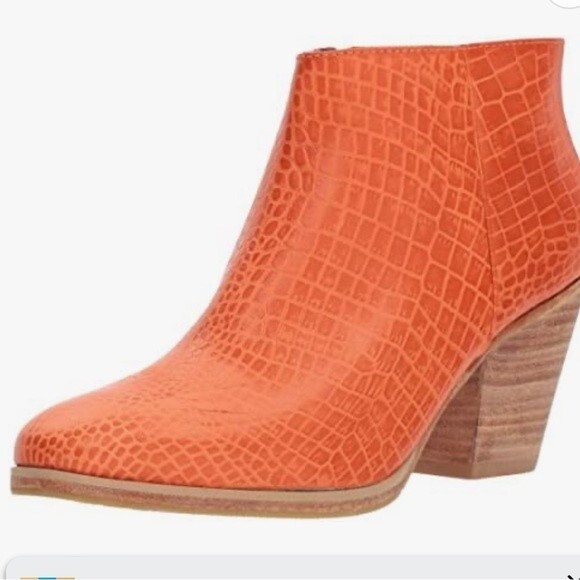 Rachel Comey Mars Pull On Leather Ankle Boot in Persimmon 7 - Picture 1 of 16